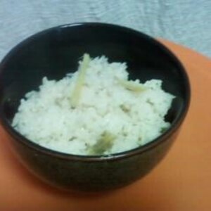 うまい！新ショウガの炊き込みご飯